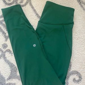 Green lulu leggings SOLD